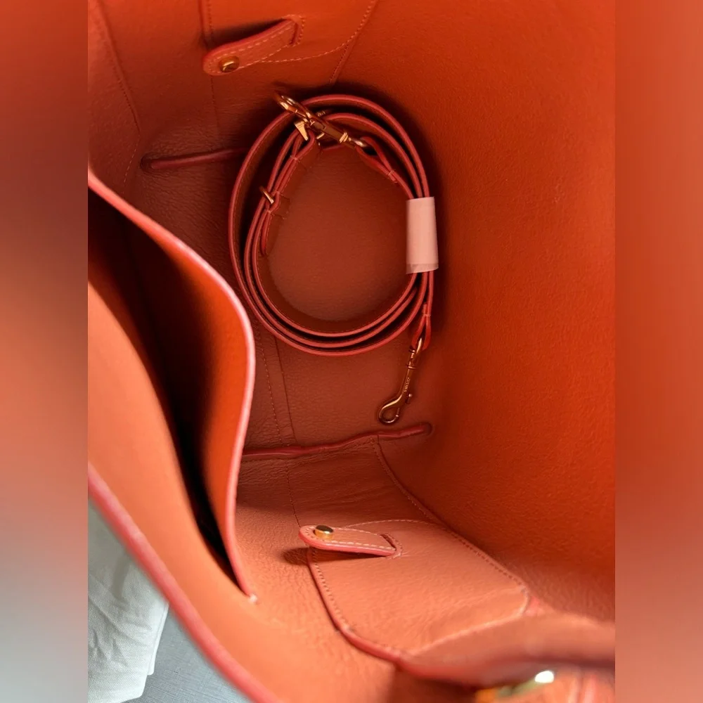 NWOT Cuyana Linea Bag in Terracotta Pebbled Leather